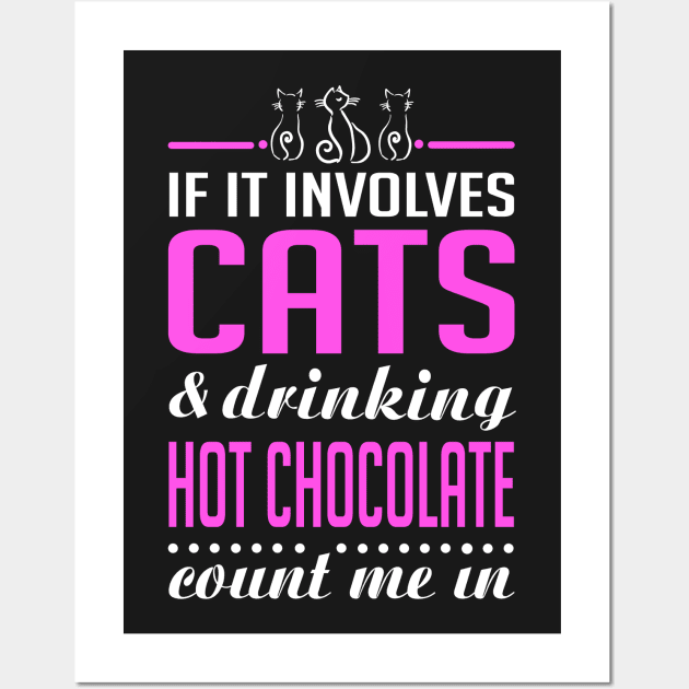 Cats and Hot Chocolate Wall Art by KsuAnn